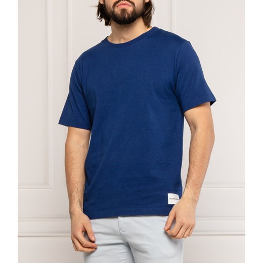 T-shirt męski Calvin Klein wiosenny casualowy z krótkim rękawem 