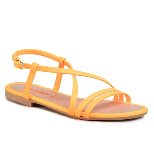 Sandały MY TWIN - Sandal 201MCT010 Arancio Fluo 00104