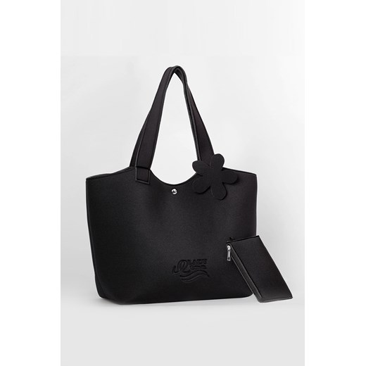 Shopper bag Etna z tłoczeniem bez dodatków 