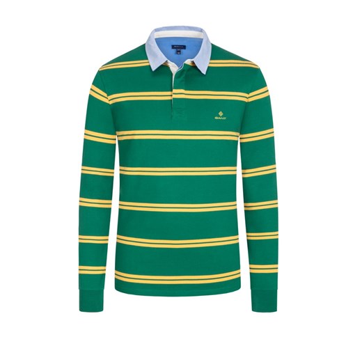 plussize:Gant, Koszulka rugby w paski Zielony Gant  3XL Hirmer DUŻE ROZMIARY