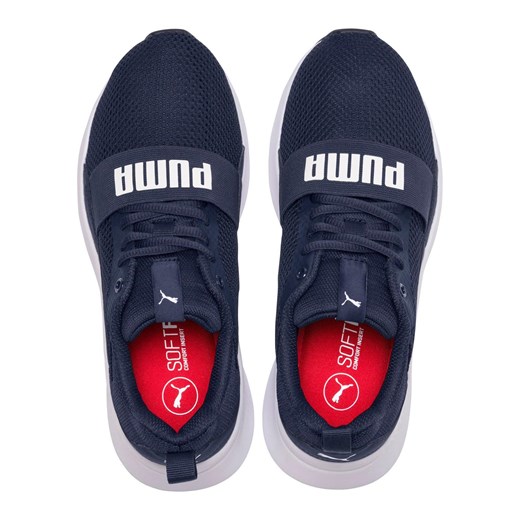 Buty sportowe dziecięce granatowe Puma na wiosnę 