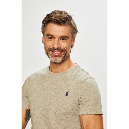 T-shirt męski Polo Ralph Lauren z krótkimi rękawami casualowy bez wzorów bawełniany 