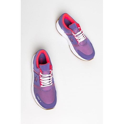 Sneakersy damskie Converse na platformie fioletowe sznurowane sportowe 