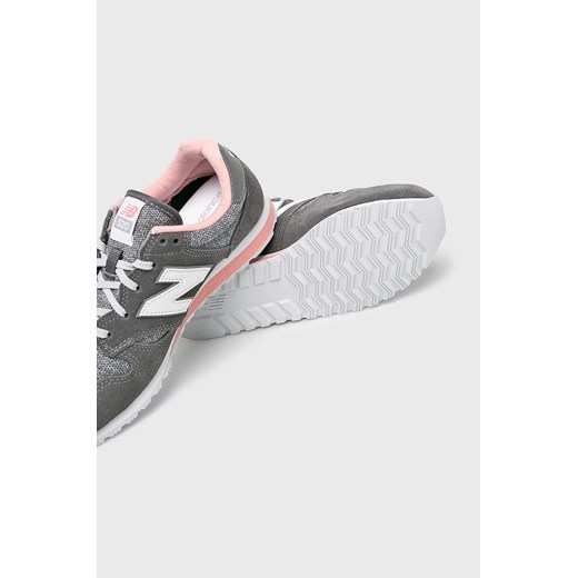 Buty sportowe damskie New Balance do biegania sznurowane ze skóry 