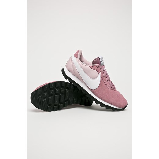 Buty sportowe damskie różowe Nike Sportswear sznurowane skórzane 
