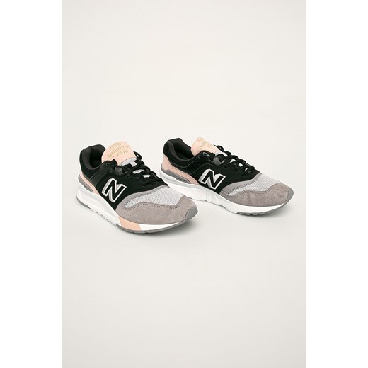 Buty sportowe damskie New Balance w stylu casual skórzane 