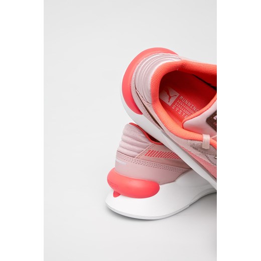 Buty sportowe damskie Puma do biegania różowe płaskie sznurowane 