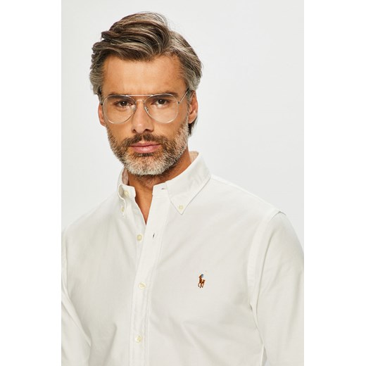 Polo Ralph Lauren koszula męska z klasycznym kołnierzykiem biała 