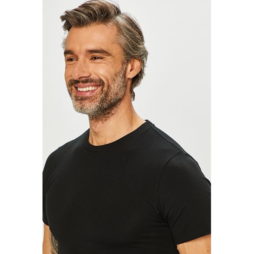 T-shirt męski czarny Polo Ralph Lauren z krótkimi rękawami casual 