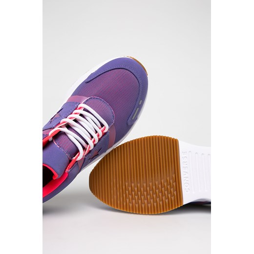 Converse buty sportowe damskie bez wzorów fioletowe na platformie 