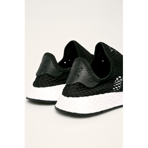 Adidas Originals buty sportowe damskie skórzane czarne sznurowane 