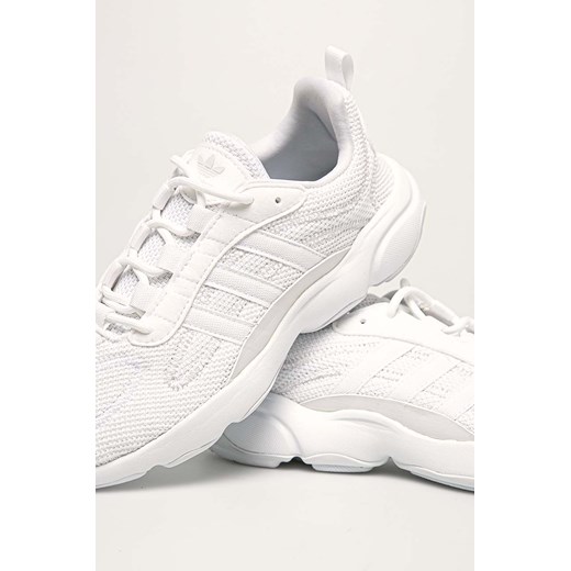 Adidas Originals buty sportowe damskie białe gładkie płaskie ze skóry ekologicznej 