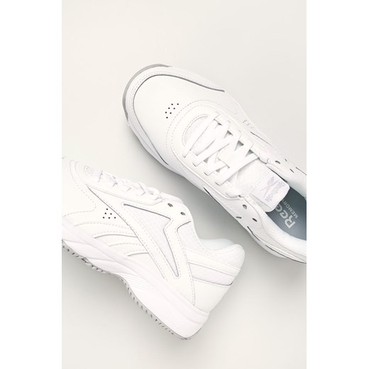 Białe buty sportowe damskie Reebok sznurowane na wiosnę 