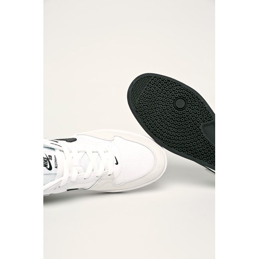 Białe buty sportowe męskie Nike sb zamszowe młodzieżowe 
