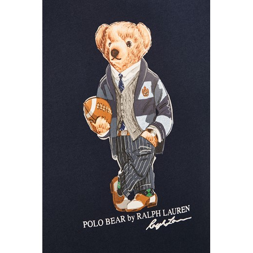 T-shirt męski Polo Ralph Lauren granatowy z krótkim rękawem 