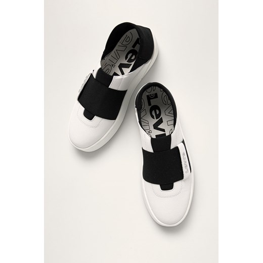 Buty sportowe damskie Levi's bez wzorów1 ze skóry ekologicznej na platformie na wiosnę 