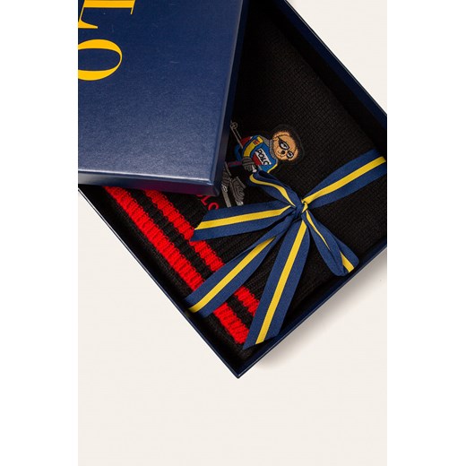 Polo Ralph Lauren szalik czarny z haftem 