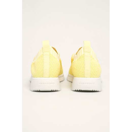 Buty sportowe damskie Vagabond bez zapięcia na platformie wiosenne ze skóry żółte 