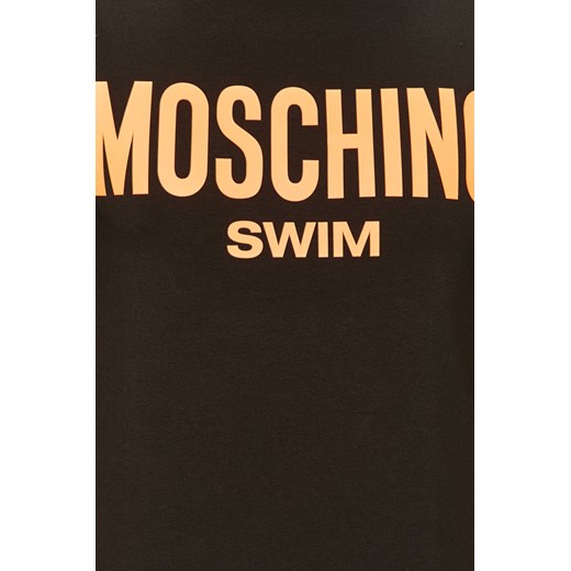 T-shirt męski Moschino czarny młodzieżowy 