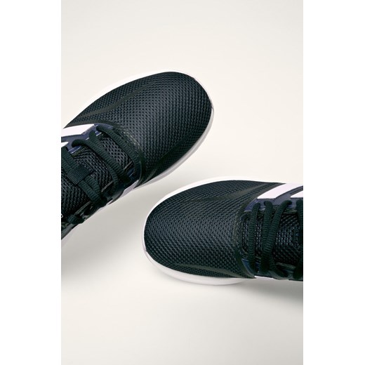 Buty sportowe damskie Adidas ze skóry ekologicznej granatowe 