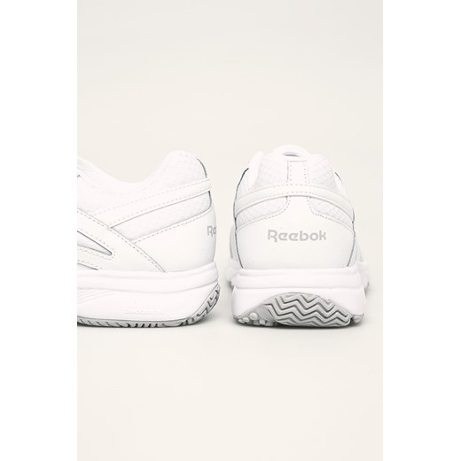 Buty sportowe damskie Reebok białe bez wzorów sznurowane 