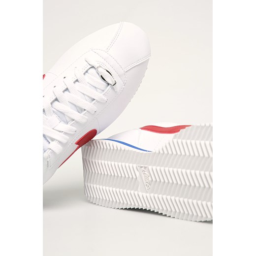 Buty sportowe męskie Nike cortez białe skórzane sznurowane 