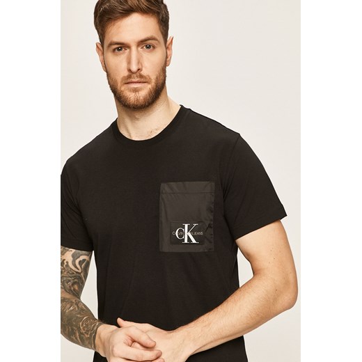 T-shirt męski Calvin Klein czarny casual 
