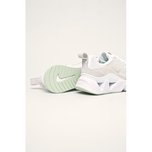 Buty sportowe damskie Nike sneakersy ze skóry na platformie sznurowane gładkie 
