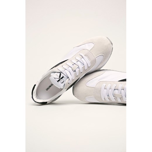 Buty sportowe męskie Calvin Klein zamszowe białe 