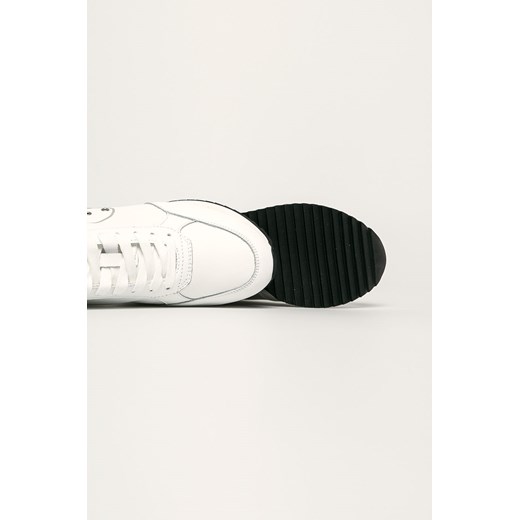 Buty sportowe damskie Blauer białe sznurowane skórzane 