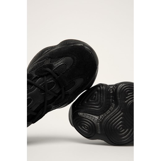 Buty sportowe damskie BIG STAR czarne skórzane gładkie sznurowane 
