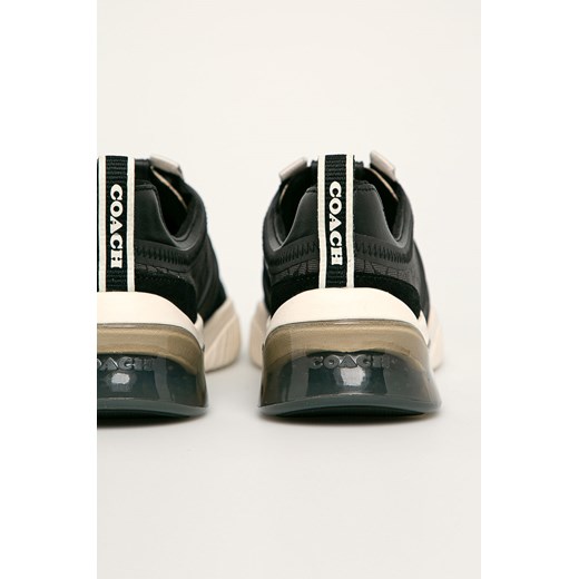 Buty sportowe damskie Coach bez wzorów sznurowane na platformie 