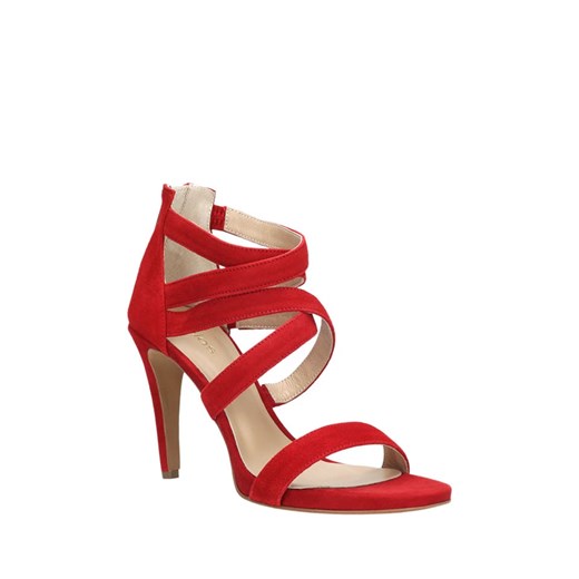 Skórzane sandały w kolorze czerwonym Wojas  37 okazyjna cena Limango Polska 