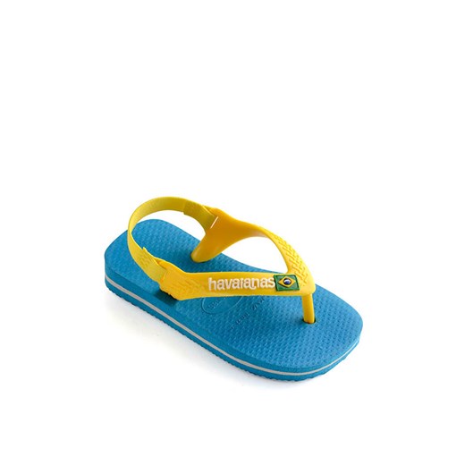 Sandały w kolorze niebiesko-żółtym  Havaianas 23 wyprzedaż Limango Polska 