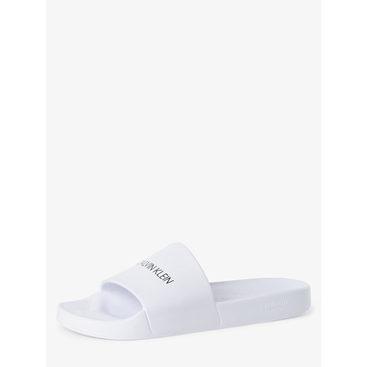 Calvin Klein - Męskie pantofle kąpielowe, biały Calvin Klein  42 vangraaf