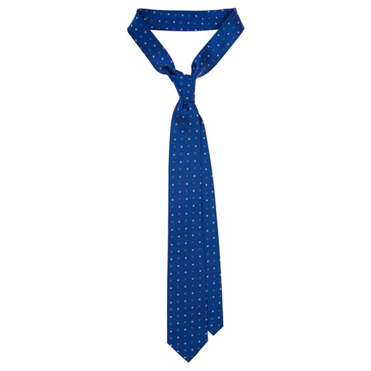 Krawat niebieski Lancerto w groszki 