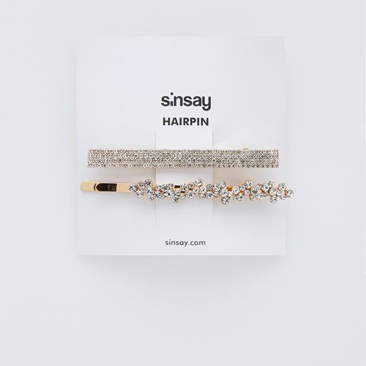 Sinsay - Zestaw spinek do włosów - Złoty Sinsay  One Size 