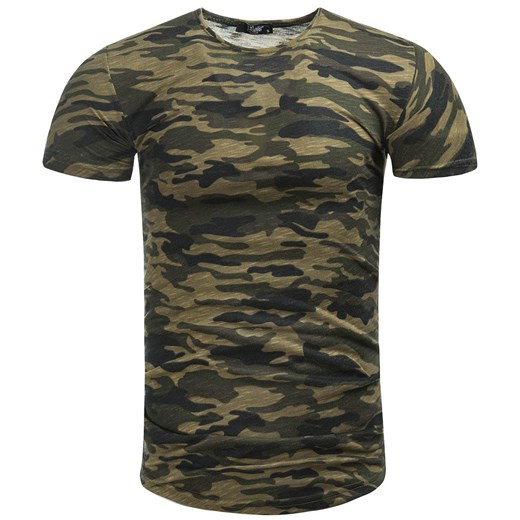 T-shirt męski Recea w wojskowym stylu 