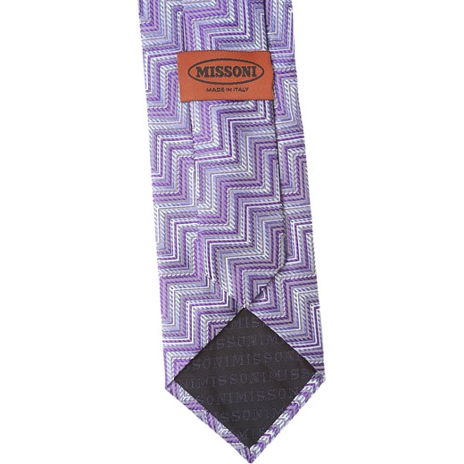 Missoni krawat fioletowy 