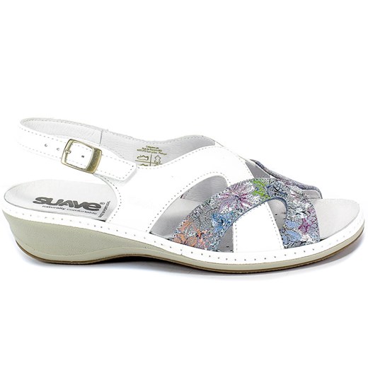 Sandały Suave 711042-5 Petunia/White Biały Skóra Suave 41 multimoda.shop