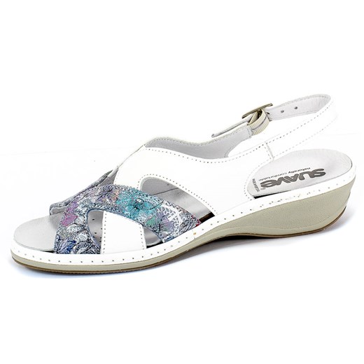 Sandały Suave 711042-5 Petunia/White Biały Skóra Suave 36 multimoda.shop