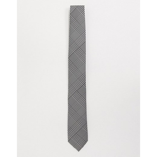 Selected Homme – Wielokolorowy krawat w kratę-Beżowy