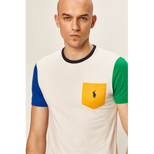 T-shirt męski Polo Ralph Lauren gładki z krótkim rękawem 