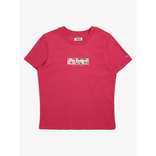 Tommy Jeans - T-shirt damski, różowy  Tommy Jeans L vangraaf