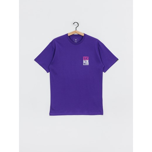 T-shirt męski Vans fioletowy z krótkim rękawem 