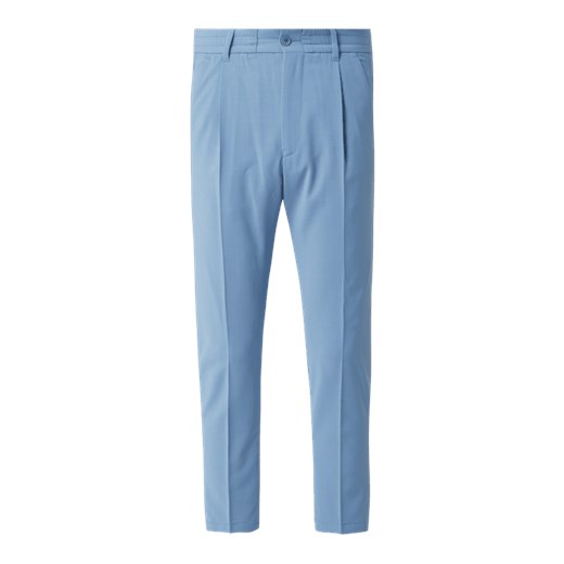 Spodnie męskie Drykorn wełniane niebieskie gładkie 