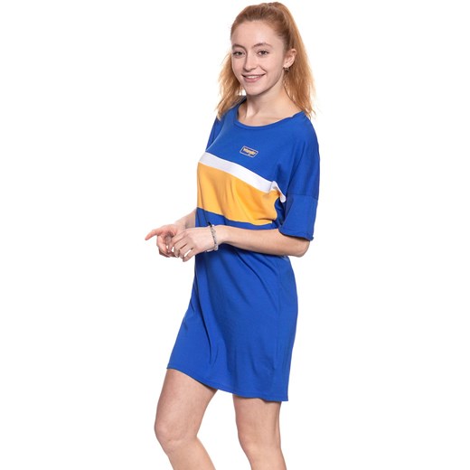 DAMSKA SUKIENKA WRANGLER B&Y TEE DRESS NAUTICAL BLUE W902LF6V2