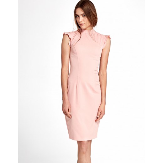 Różowa sukienka Nife ołówkowa 