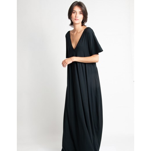 Sukienka czarna Vzoor maxi oversize