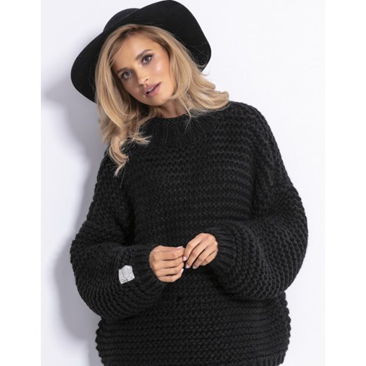 Fobya sweter damski czarny 